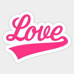 Love (Lettering / Pink) Sticker